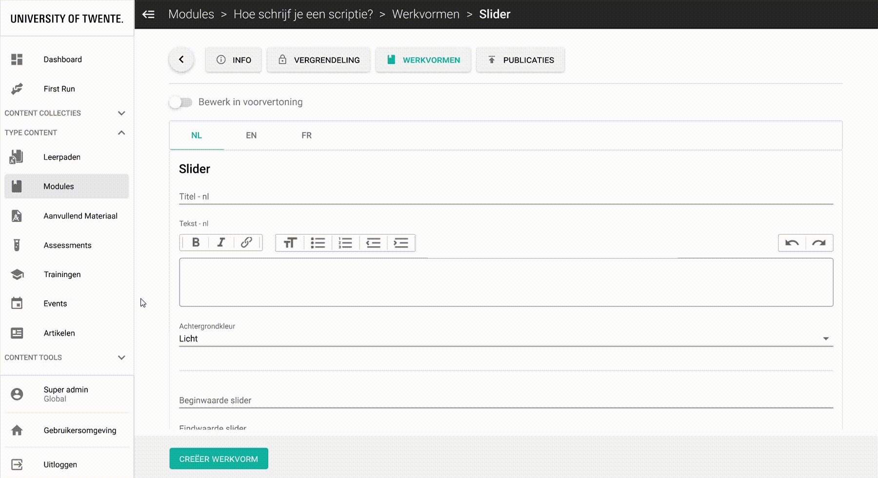 slider voorvertoning